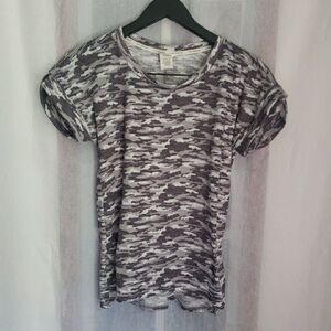 Lucky Brand Camo Pajama Top Lounge Camouflage Size M